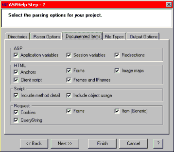 Produce compiled HTML Help representing for the ASP pages in your application.